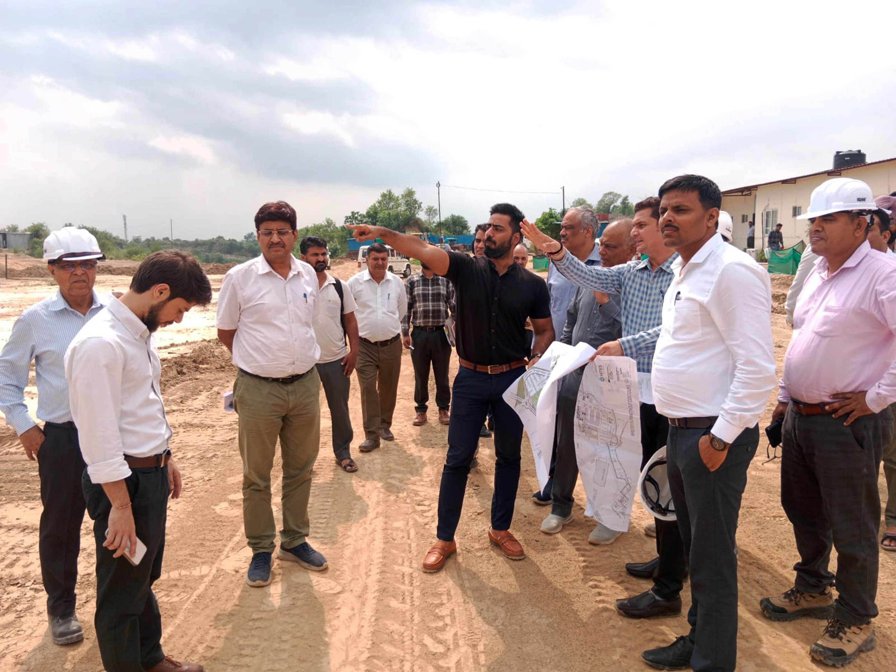 Deputy commissioner inspected the under construction PGI satellite center